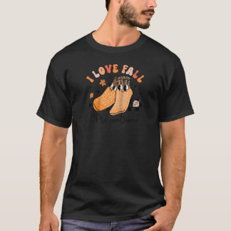 T-shirt Groovy Retro I Love Fall Prevention Fall Physical 