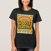 T-shirt Groovy Teacher appreciation Cute Retro Style (Devant)