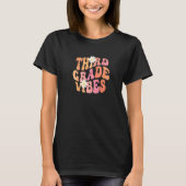 T-shirt Groovy Third Grade Vibes Autumn Daisy Back To Scho (Devant)