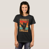 T-shirt Groovy Uncle 70s Aesthetic Nostalgia 1970's Retro  (Devant entier)