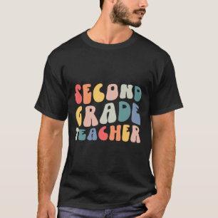 T-shirt Groovy Vintage 2e professeur de deuxième année Byc