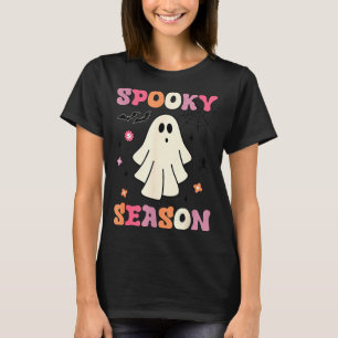 T-shirt Groovy vintage fantôme mignon halloween saison eff