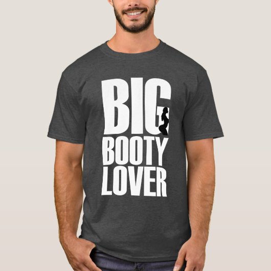 T-shirt Gros Amoureux du cul en texte blanc (Devant)