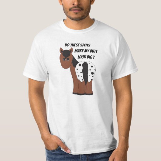 T-shirt Gros Butt Appy Blanket Appaloosa Horse (Devant)
