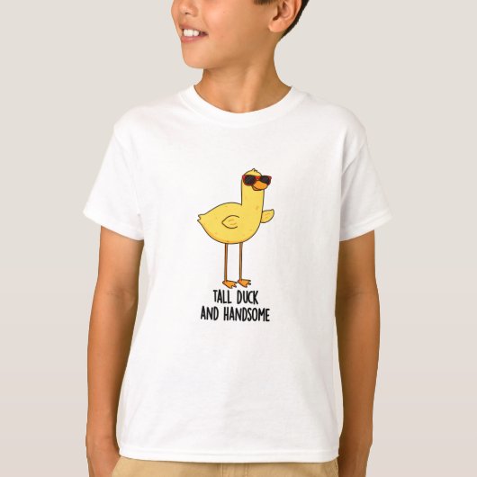T-shirt Gros Canard Et Belle Chatte Animale Drôle (Devant)