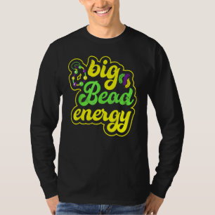 T-shirt Gros Carnaval d'énergie perlée drôle Vintage Mardi