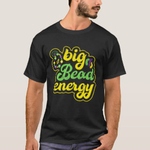 T-shirt Gros Carnaval d'énergie perlée drôle Vintage Mardi