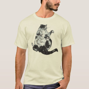 T-shirt gros chat