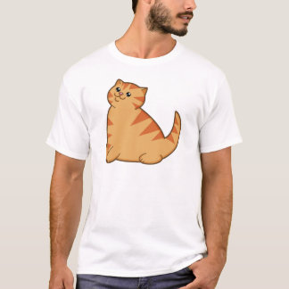 T-shirt Gros chat orange heureux
