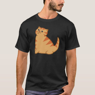 T-shirt Gros chat orange heureux