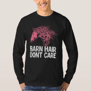 T-shirt Gros Cheveux Pas De Soins Animal Cheval Equestre
