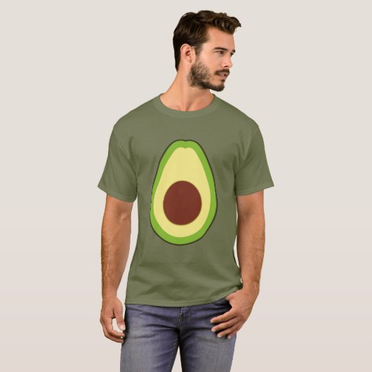 T-shirt Gros costume Jumbo Avocado Lazy (Devant entier)