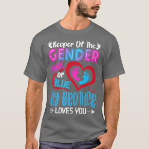 T-shirt Gros Frère Rose Ou Bleu Drôle Vous Aime Genre