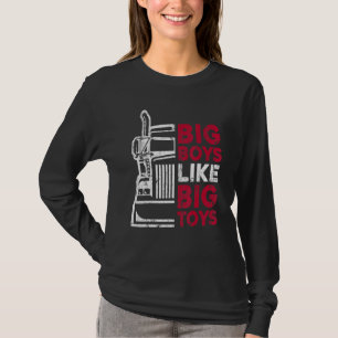 T-shirt Gros Garçons Comme Gros Jouets Chauffeur Camion Ca