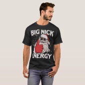 T-shirt Gros Nick Energie Père Noël Noël (Devant entier)