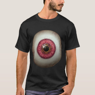 T-shirt Gros Oeil Rouge Creepy Yeux Effrayants Costume d'H