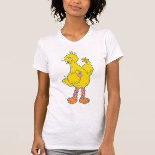 T-shirt Gros Oiseau tenant des ornements de Noël
