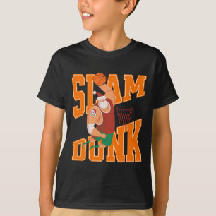 T-shirt Gros Père Noël Slam Dunk Basketball Noël