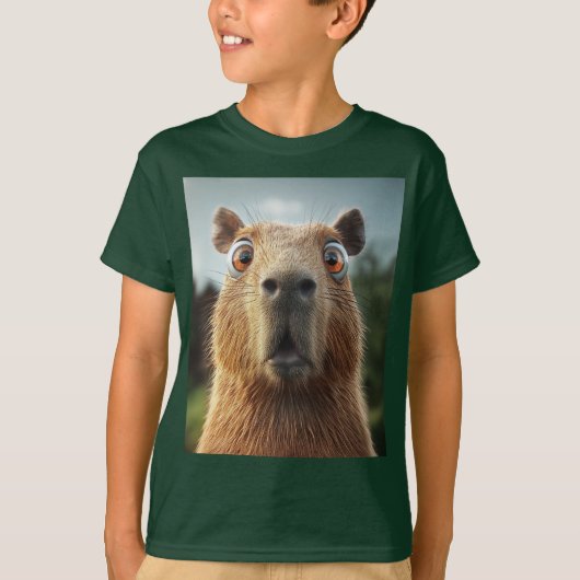 T-shirt Gros plan Capybara (Devant)