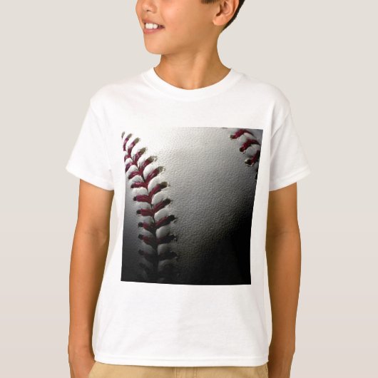 T-shirt Gros plan de base-ball (Devant)