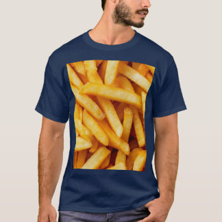 T-shirt Gros plan de frites, photographie alimentaire