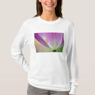 T-shirt Gros plan sur le dessous d'une fleur de tulipe, Ku
