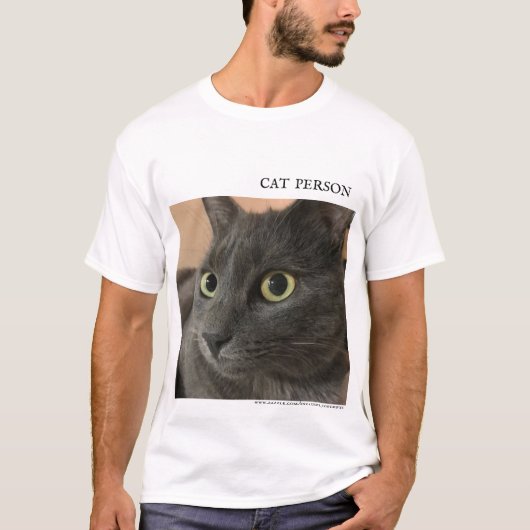 T-shirt Gros plan sur le visage d'un beau chat, pour les a (Devant)