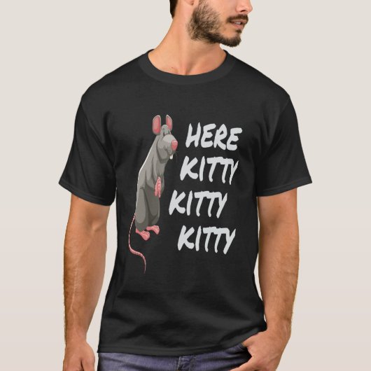 T-shirt Gros Rat Appelle Kitty Chat (Devant)