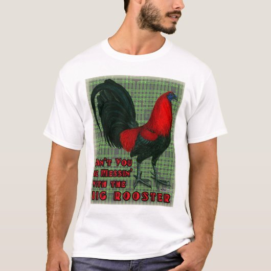 T-shirt Gros Rooster Rouge (Devant)