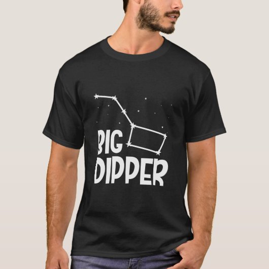 T-shirt Gros Stargazage de l'espace de constellation de di (Devant)