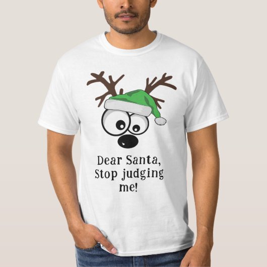 T-shirt Gros yeux Green Casquette Reindeer (Devant)