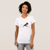 T-shirt Grosbeak à poitrine rose (Devant entier)