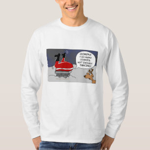 T-shirt Grosse bande dessinée drôle coincée de danse de
