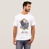 T-shirt Grosse conception de chat (Devant entier)