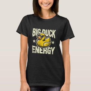 T-shirt Grosse Énergie Canard Mème Caoutchouc Canard Jaune