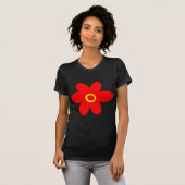 T-shirt Grosse Fleur Rouge (Devant entier)