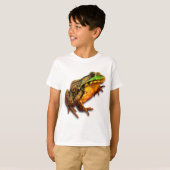 T-shirt Grosse grenouille à bulles avec attitude (Devant entier)