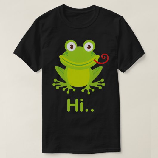 T-shirt Grosse grenouille coutume Grenouille à cornes 3 (Design devant)