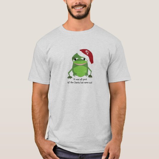 T-shirt Grosse Grenouille De Noël Drôle En Disant (Devant)