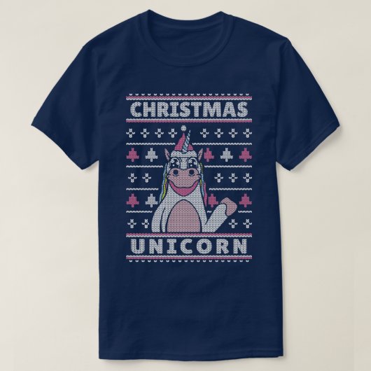T-shirt Grosse impression rose Unicorne laide Sweaters de (Design devant)
