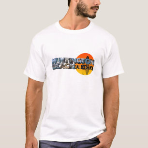 T-shirt Grosse lettre de Huntington Beach California avec