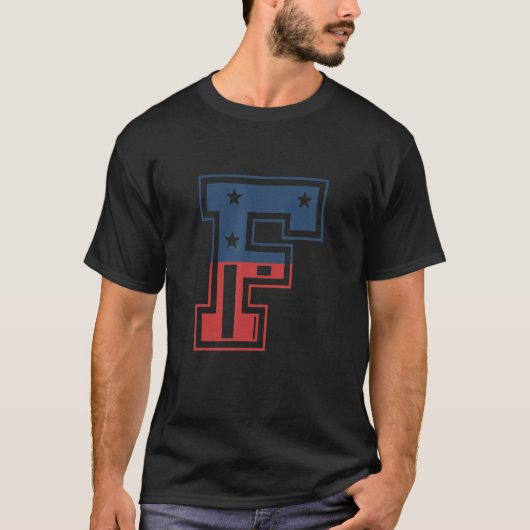 T-shirt Grosse lettre F (Devant)