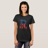 T-shirt Grosse lettre R (Devant entier)