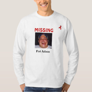 T-shirt Grosse longue douille d'Adam des hommes