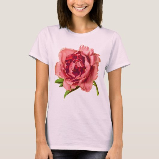 T-shirt Grosse Pierre rose de corail (Devant)