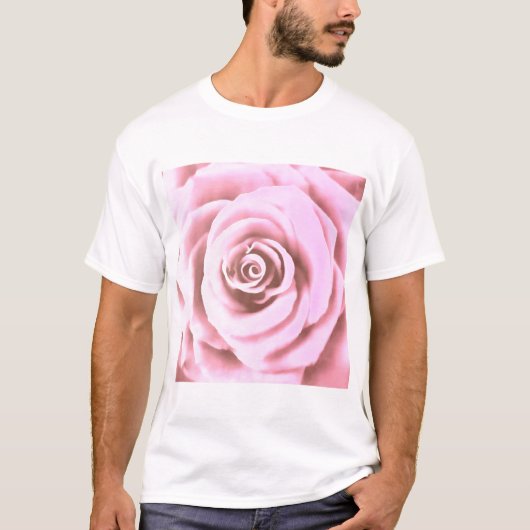 T-shirt Grosse rose pâle (Devant)