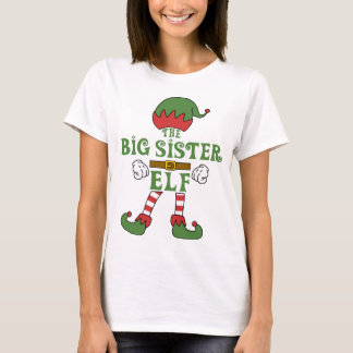 T-shirt Grosse Soeur Elf Noël Famille Correspondances