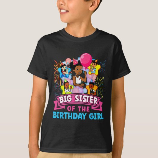 T-shirt Grosse soeur Gracie's Corner Birthday Dolls Cute P (Devant)