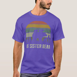 T-shirt Grosse Soeur Soeur Chemises Ours, Six Kid Cubs Sis