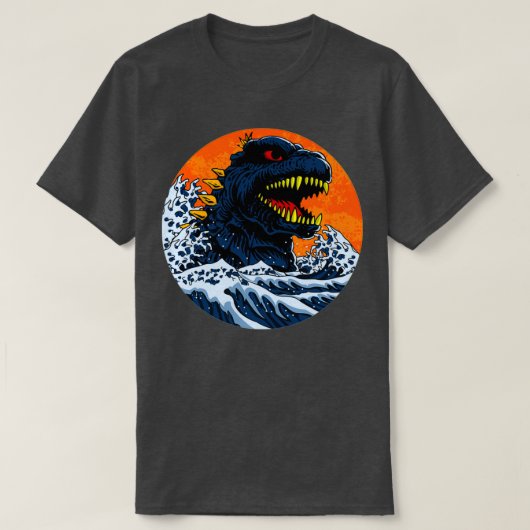T-shirt Grosse vague monstre (Design devant)